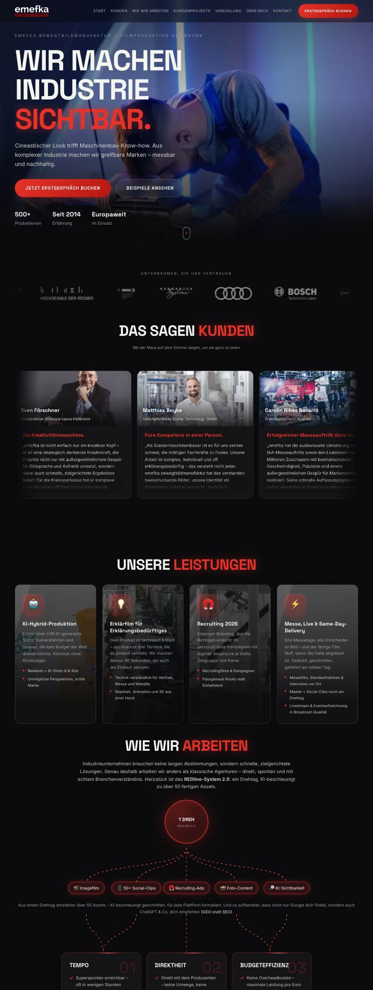 Startseite von emefka.com